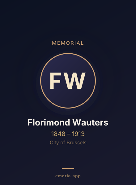 Memorial portrait of Florimond Wauters