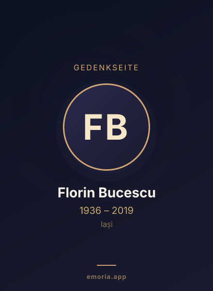 Gedenkportrait von Florin Bucescu