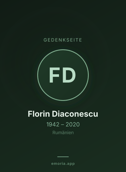 Gedenkportrait von Florin Diaconescu