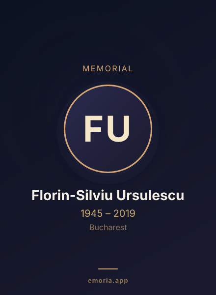Memorial portrait of Florin-Silviu Ursulescu