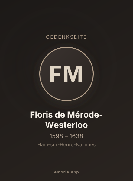 Gedenkportrait von Floris de Mérode-Westerloo