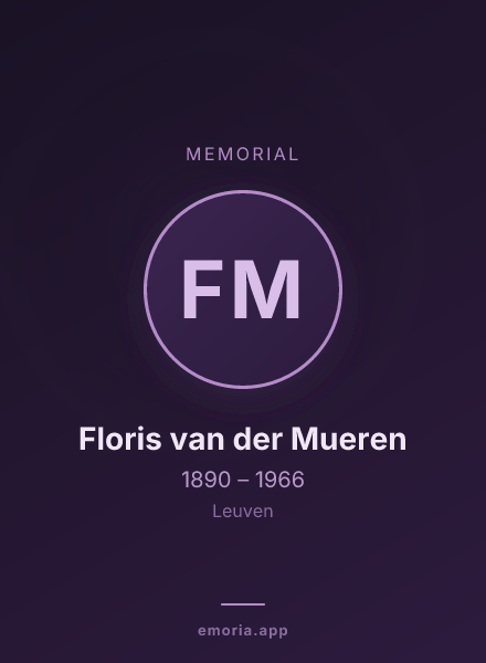 Memorial portrait of Floris van der Mueren