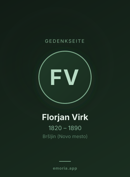 Gedenkportrait von Florjan Virk