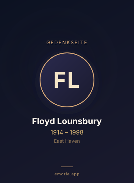 Gedenkportrait von Floyd Lounsbury
