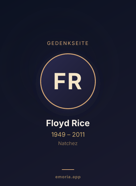 Gedenkportrait von Floyd Rice