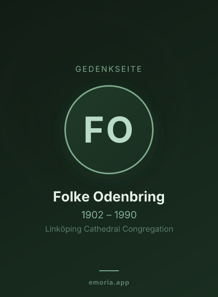 Gedenkportrait von Folke Odenbring