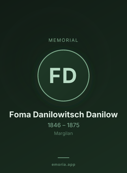Memorial portrait of Foma Danilowitsch Danilow