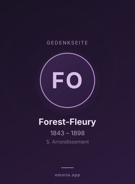 Gedenkportrait von Forest-Fleury