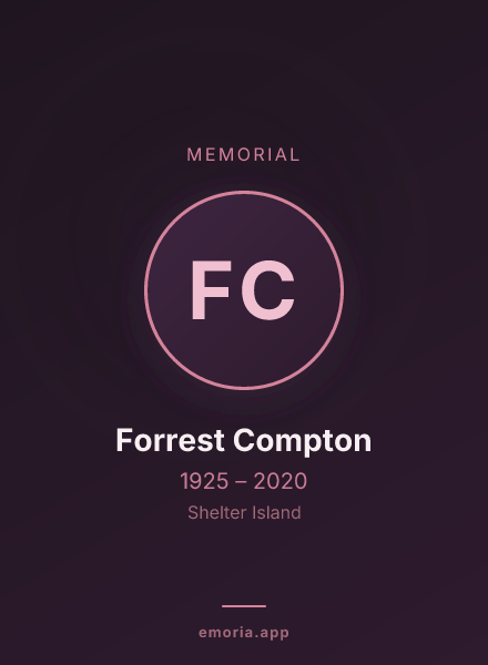 Memorial portrait of Forrest Compton