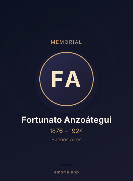 Memorial portrait of Fortunato Anzoátegui