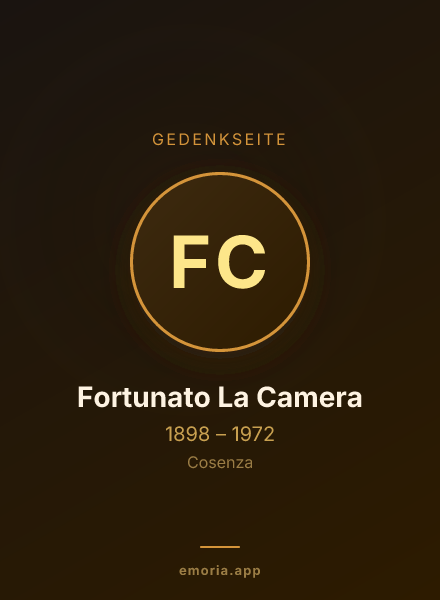 Gedenkportrait von Fortunato La Camera