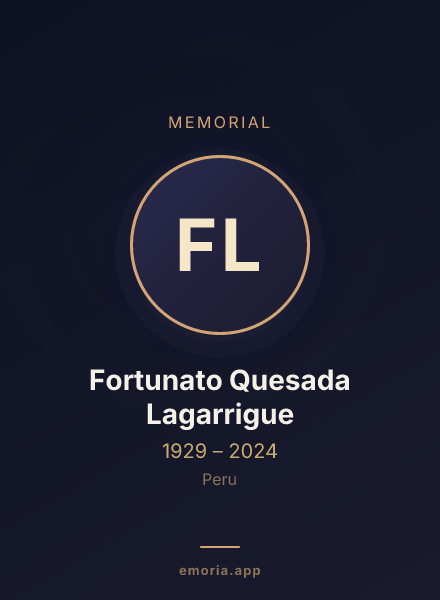 Memorial portrait of Fortunato Quesada Lagarrigue
