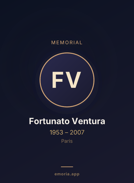 Memorial portrait of Fortunato Ventura