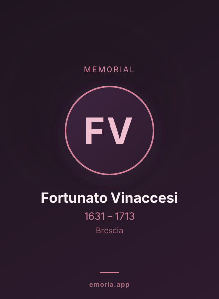 Memorial portrait of Fortunato Vinaccesi