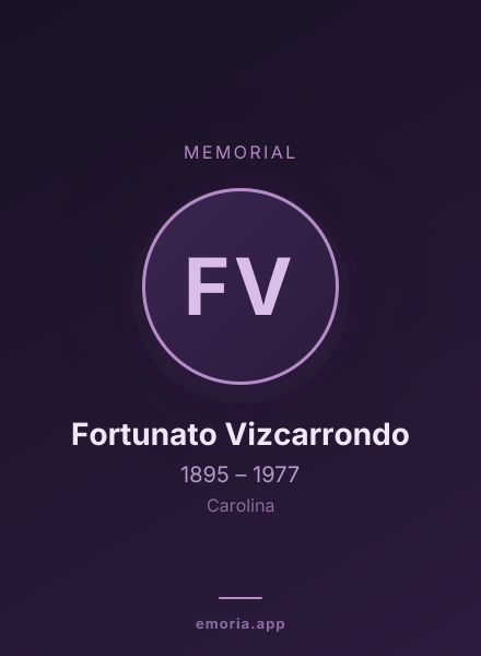 Memorial portrait of Fortunato Vizcarrondo