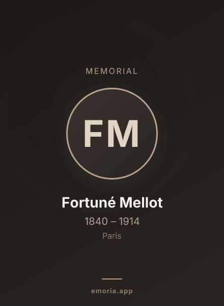 Memorial portrait of Fortuné Mellot