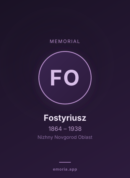 Memorial portrait of Fostyriusz