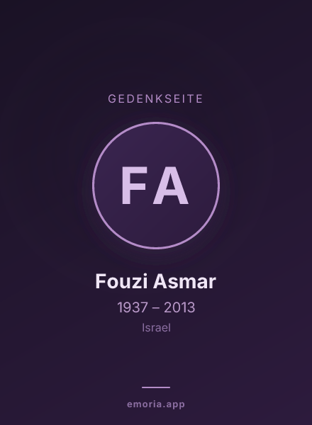 Gedenkportrait von Fouzi Asmar