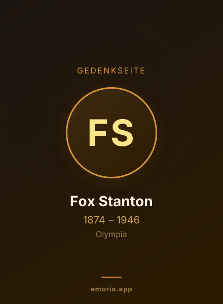 Gedenkportrait von Fox Stanton