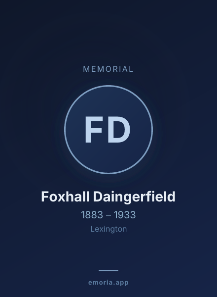 Memorial portrait of Foxhall Daingerfield