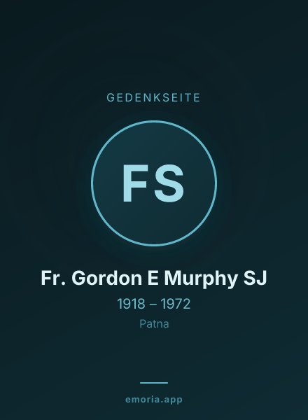 Gedenkportrait von Fr. Gordon E Murphy SJ