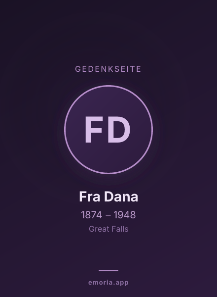 Gedenkportrait von Fra Dana