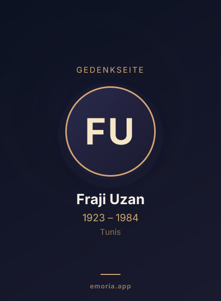 Gedenkportrait von Fraji Uzan