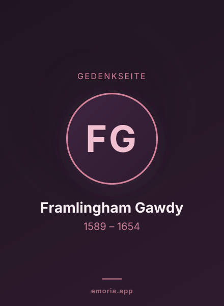 Gedenkportrait von Framlingham Gawdy
