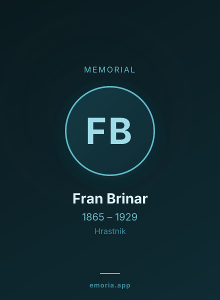 Memorial portrait of Fran Brinar