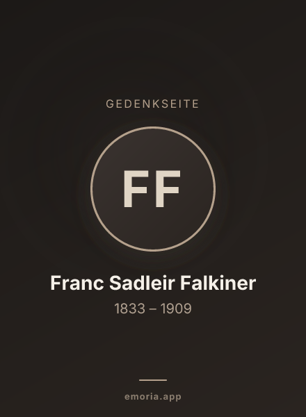 Gedenkportrait von Franc Sadleir Falkiner