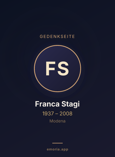 Gedenkportrait von Franca Stagi