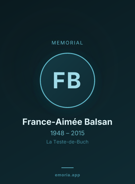 Memorial portrait of France-Aimée Balsan