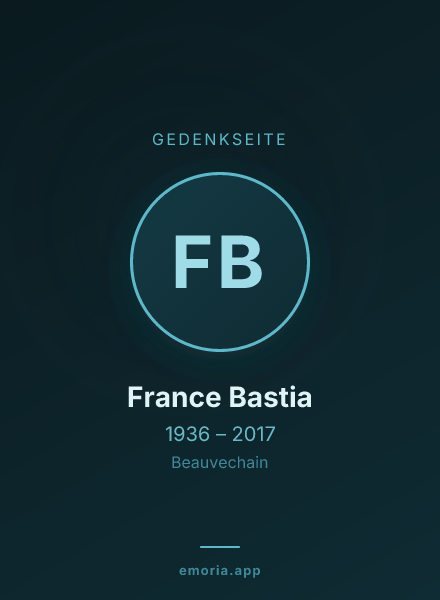 Gedenkportrait von France Bastia