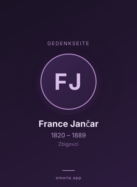 Gedenkportrait von France Jančar