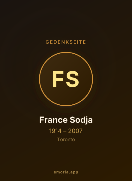 Gedenkportrait von France Sodja