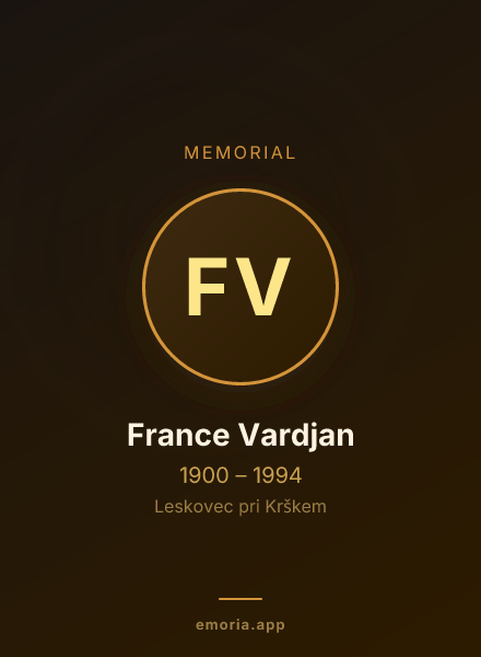 Memorial portrait of France Vardjan