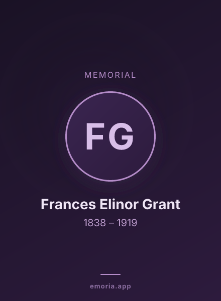 Memorial portrait of Frances Elinor Grant