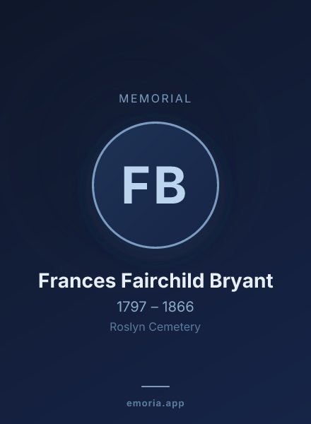 Memorial portrait of Frances Fairchild Bryant