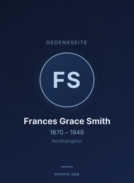 Gedenkportrait von Frances Grace Smith