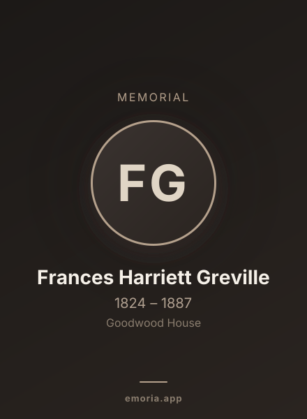 Memorial portrait of Frances Harriett Greville