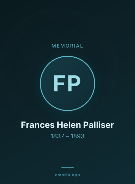 Memorial portrait of Frances Helen Palliser