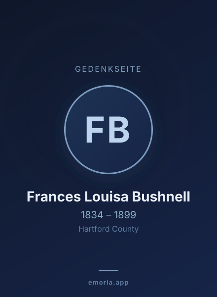 Gedenkportrait von Frances Louisa Bushnell