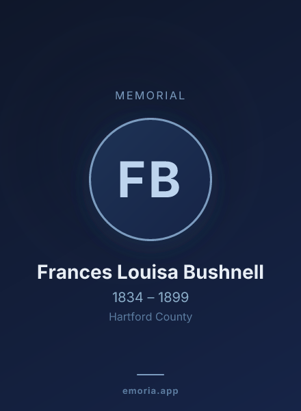 Memorial portrait of Frances Louisa Bushnell