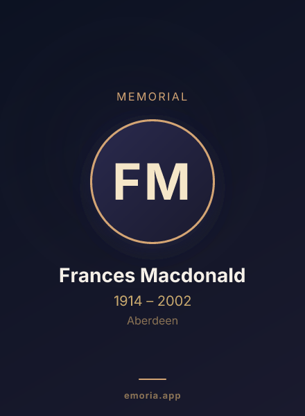 Memorial portrait of Frances Macdonald