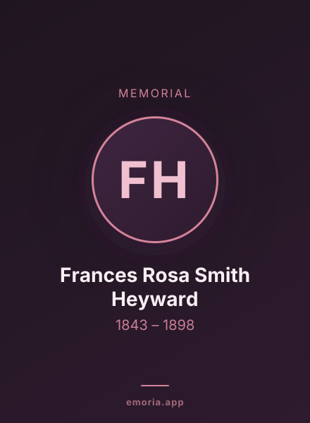 Memorial portrait of Frances Rosa Smith Heyward