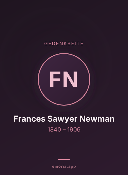 Gedenkportrait von Frances Sawyer Newman