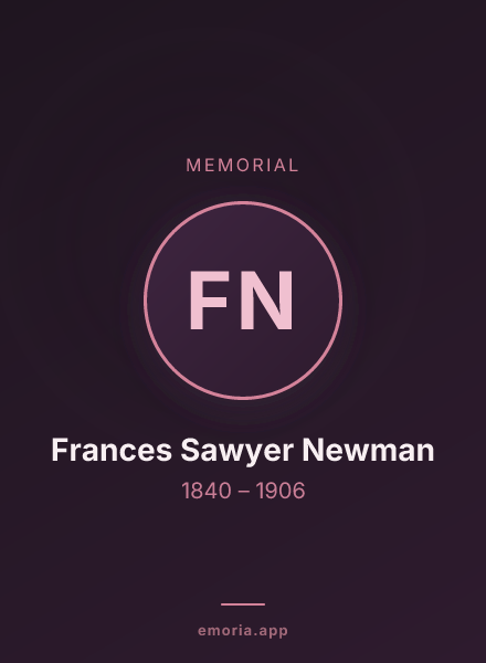 Memorial portrait of Frances Sawyer Newman