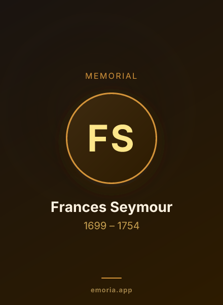 Memorial portrait of Frances Seymour