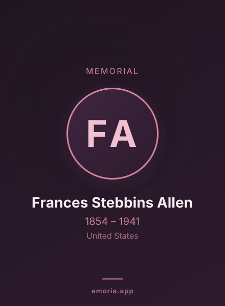 Memorial portrait of Frances Stebbins Allen