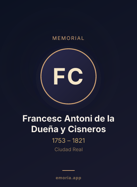 Memorial portrait of Francesc Antoni de la Dueña y Cisneros